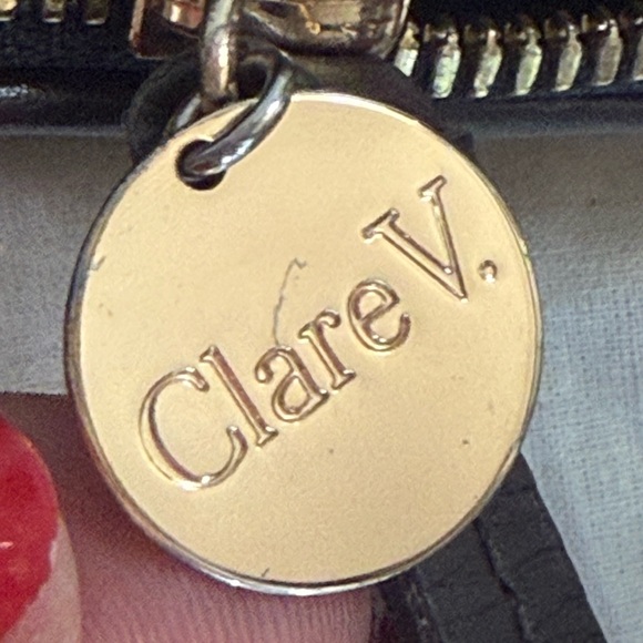 Clare V Burgundy Moyen Crossbody Bag Plum - Picture 10 of 14